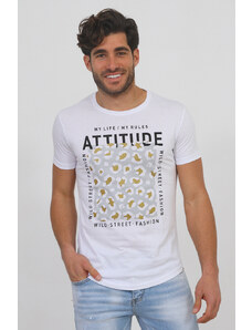 Be-casual Ανδρικό T-shirt Fetch White