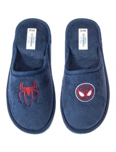 Amaryllis Slippers Ανδρική/Εφηβική παντόφλα βελούδο μπλε Spiderman Ελληνική