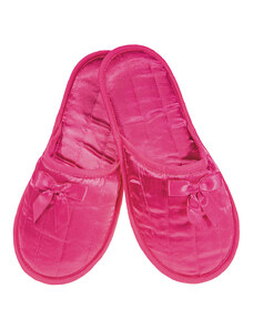 Γυναικεία παντόφλα σατέν φούξια amaryllis slippers