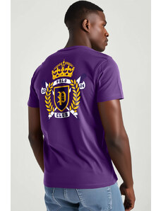 UnitedKind Royal Polo Club, T-Shirt σε μωβ χρώμα