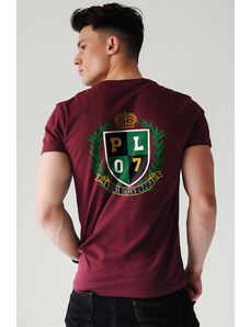 UnitedKind Rich Boys Club, T-Shirt σε μπορντώ χρώμα