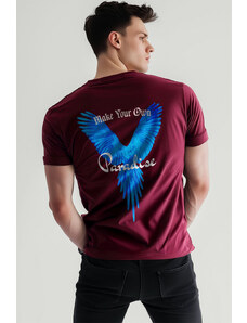 UnitedKind Your Own Paradise, T-Shirt σε μπορντώ χρώμα