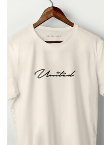 UnitedKind United, T-Shirt σε εκρού χρώμα