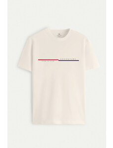 UnitedKind New Adventure, T-Shirt σε εκρού χρώμα