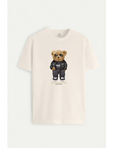 UnitedKind Real Goat Teddy, T-Shirt σε εκρού χρώμα