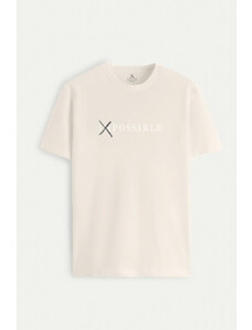 UnitedKind Impossible, T-Shirt σε εκρού χρώμα