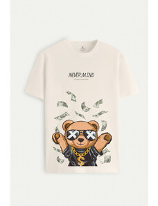 UnitedKind Moneymaker Teddy, T-Shirt σε εκρού χρώμα