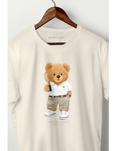 UnitedKind Prestige Teddy, T-Shirt σε εκρού χρώμα