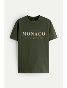 UnitedKind Monaco, T-Shirt σε χακί χρώμα