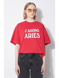 Βαμβακερό μπλουζάκι Aries JAdoro Aries SS Tee χρώμα: κόκκινο, SUAR60008X