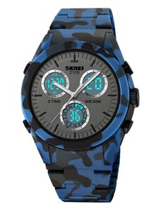 Ψηφιακό/αναλογικό ρολόι χειρός – Skmei - 2109 - Army Dark Blue