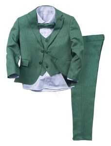 Online Παιδικό κουστούμι για αγόρια και παραγαμπράκια Oliver πράσινο 1-4