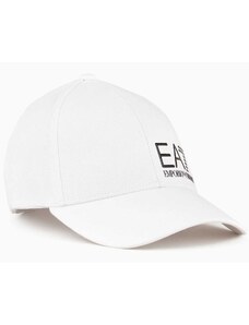 EA7 Emporio Armani Καπέλο λευκό βαμβακερό