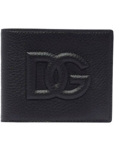Dolce & Gabbana Πορτοφόλι για Άνδρα, Dg Logo Bifold Wallet, Μαύρο, Δέρμα από Δέρμα-Μοσχαριού, 2024