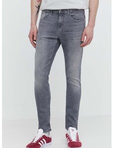 Τζιν παντελόνι Tommy Jeans χρώμα: γκρι, DM0DM18731