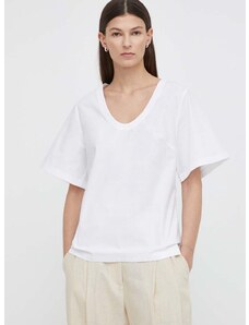 Μπλουζάκι By Malene Birger χρώμα: άσπρο