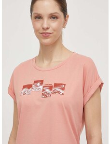 Αθλητικό μπλουζάκι Mammut Mountain χρώμα: ροζ