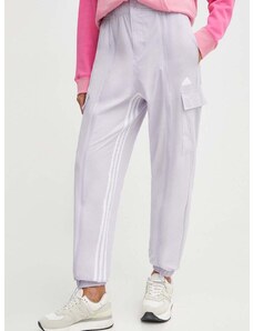 Παντελόνι φόρμας adidas χρώμα: μοβ, IS0907
