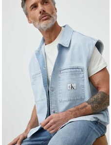Γιλέκο τζιν Calvin Klein Jeans ανδρικό, J30J325309