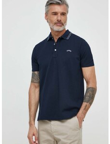 Βαμβακερό μπλουζάκι πόλο Paul&Shark χρώμα: ναυτικό μπλε, 24411274