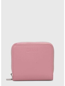 Πορτοφόλι HUGO χρώμα: ροζ