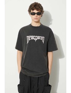 Βαμβακερό μπλουζάκι 032C 'Psychic' American-Cut T-Shirt ανδρικό, χρώμα: μαύρο, SS24-C-1000