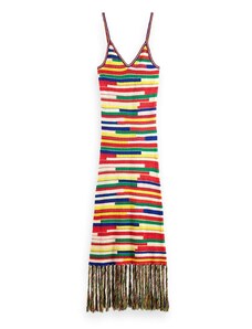 MAISON SCOTCH Φορεμα Multicoloured Intarsia Knitted 177129 SC6053 multi stripe