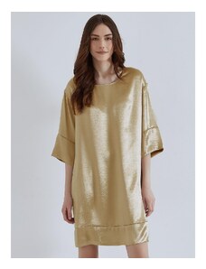 Celestino Mini σατέν φόρεμα χρυσαφι για Γυναίκα