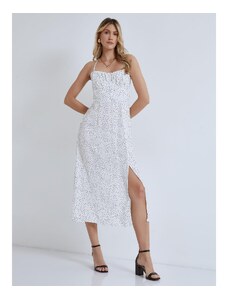 Celestino Πουά midi φόρεμα λευκο για Γυναίκα