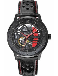 PIERRE LANNIER Paddock Automatic - 338A433 Black case with Black Leather strap