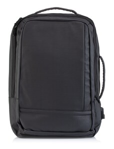INSPIRE Backpack Ανδρικό Μονόχρωμη Υφασμάτινη - Μαύρο - 001001