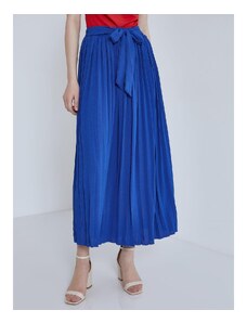 Celestino Πλισέ maxi φούστα με δέσιμο μπλε ελεκτρικ για Γυναίκα