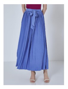 Celestino Πλισέ maxi φούστα με δέσιμο μπλε για Γυναίκα