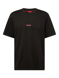 HUGO Μπλουζάκι 'Dowidom' ανάμεικτα χρώματα / μαύρο