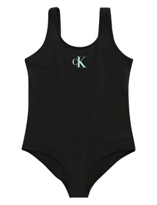 Calvin Klein Swimwear Ολόσωμο μαγιό μαύρο / λευκό