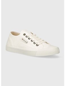 Πάνινα παπούτσια Tommy Jeans TJM FLEXIBLE OUTSOLE LACE UP χρώμα: άσπρο, EM0EM01425