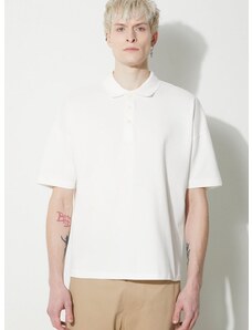 Βαμβακερό μπλουζάκι πόλο A.P.C. Polo Antoine χρώμα: μπεζ, COGWZ.H26212.AAB