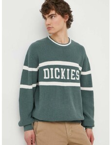 Βαμβακερό πουλόβερ Dickies MELVERN χρώμα: πράσινο, DK0A4YMC