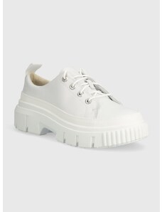 Δερμάτινα κλειστά παπούτσια Timberland Greyfield χρώμα: άσπρο, TB0A64CMEM21