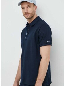 Βαμβακερό μπλουζάκι πόλο Paul&Shark χρώμα: ναυτικό μπλε, 24411322