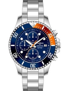 AQUADIVER Aegean Master Chronograph - SS15023G200 , Silver case with Stainless Steel Bracelet