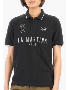 Ανδρικές Μπλούζες Polo.Ps Μαύρο Βαμβάκι La Martina