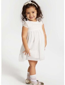 Φόρεμα μωρού Coccodrillo χρώμα: άσπρο