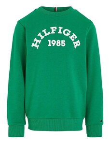 Παιδική μπλούζα Tommy Hilfiger χρώμα: πράσινο