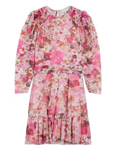 TED BAKER Φορεμα Mildrd Mesh Mini Dress With Shoulder Gathers 275288 pink