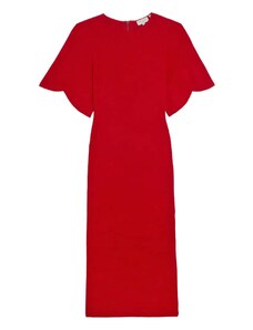 TED BAKER Φορεμα Raelea Rib Engineered Bodycon Midi Dress 274479 red