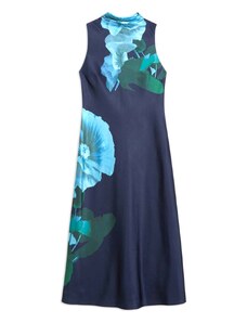 TED BAKER Φορεμα Timava Cowl Neck Midi Slip Dress 274164 navy