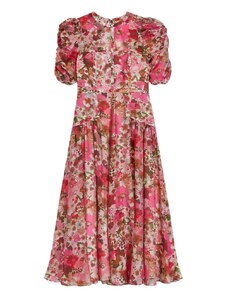 TED BAKER Φορεμα Botani Puff Sleeve Midi Dress 275409 pink