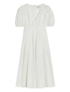 TED BAKER Φορεμα Ledra Puff Sleeve Midi Dress 274233 white