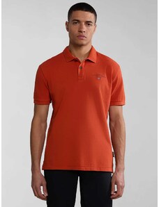 Napapijri Polo μπλούζα Elbas κανονική γραμμή πορτοκαλί βαμβακερό